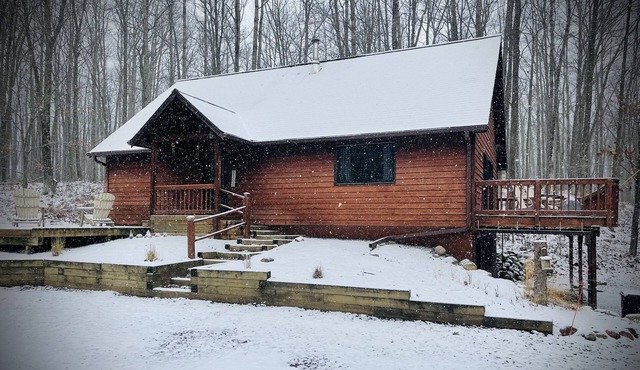 Newly offered Amazing cabin on 5 wooded acres - close to trails and town