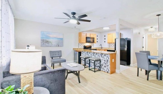 Newly Renovated Coastal Condo steps to the Beach!