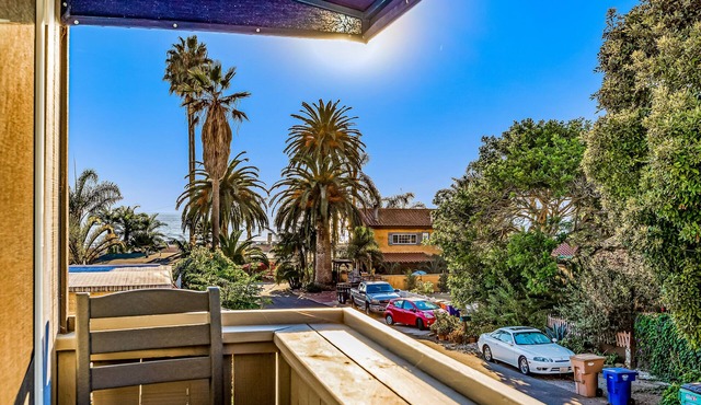Ocean-View Hideaway w/Hidden Patio& Grill, Just| Steps to Beach
