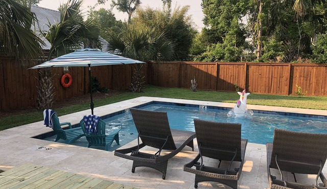 Pet-friendly home with PRIVATE POOL near Pickleball Court!