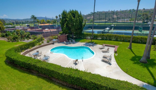 Private Balcony Overlooking Pool | Gated Parking
