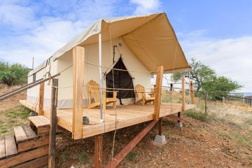 Settle Into a Cozy Old West Cabin Tent Escape