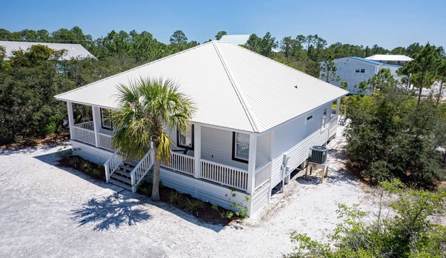 Single Story Home + 2 King Masters + Walk to Private Beach