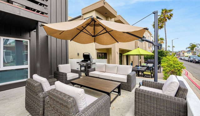 Sleeps 18 | Steps to the Beach, Shops & Eateries | Ocean Views + Patio