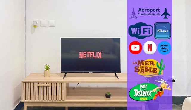 Somptueux et Relaxant Logement, près de CDG, Asterix