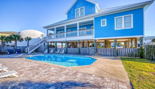 Spacious 11 BR Gulf View Home | Private Pool | Pet Friendly | Event Friendly