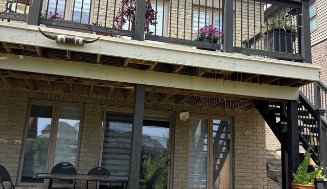 Studio unit with one bedroom double bed and one sofa bed in Kitchener