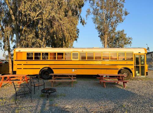 The Magic Skoolie: gateway to the Sequoias