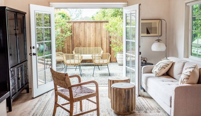 This cottage is a 0 bedroom(s), 1 bathrooms, located in Montecito, CA.
