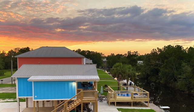 Two homes in beautiful Bay St. Louis with swimming pools and private boat launch