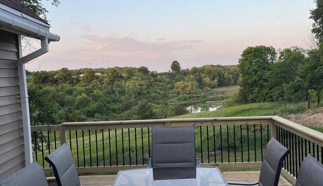 Walk to Road America-Private Getaway with Views + Loft + Fire Pit