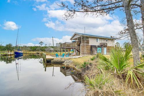 Waterfront Bay St Louis Home w/Private Dock!