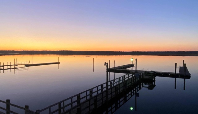 Waterfront Unit on Assateague Channel View with Floating Dock