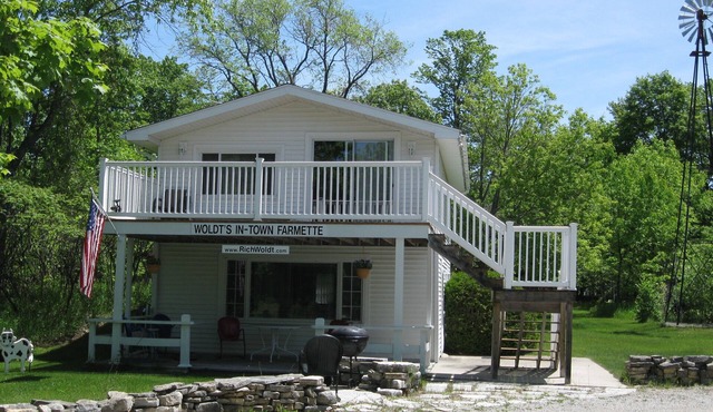 We offer "country-quiet" a short walk from the village center and town dock.