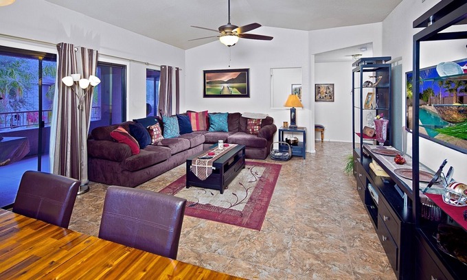 Desert Shadows I Condo | Prime Location, Heated Pool, Hot Tub, Near Golf & Tennis, Balcony, and More