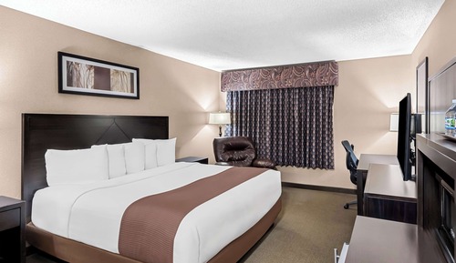 Standard Room, 1 King Bed, Refrigerator & Microwave, Courtyard Area