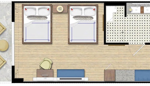 Deluxe Room, 2 Queen Beds, Accessible, Golf View