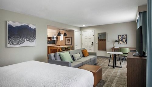 Studio Suite, 1 King Bed, Roll-in Shower, Kitchen (Mobility)