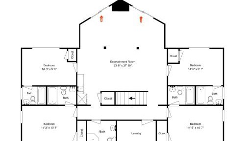 Eight-Bedroom House
